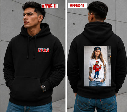 Frank Fournelle Airshow middle finger chick Hoodie [FFAS-11]