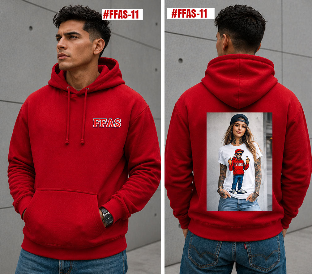 Frank Fournelle Airshow middle finger chick Hoodie [FFAS-11]
