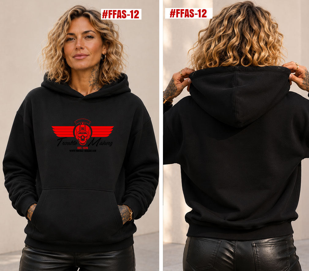 Frank Fournelle Airshow trouble-makerz skull Hoodie [FFAS-12]
