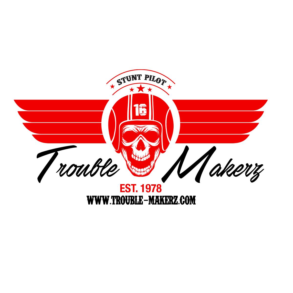 Frank Fournelle Airshow trouble-makerz skull Hoodie [FFAS-12]