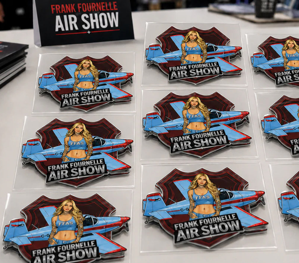 Frank Fournelle Airshow Stickers - Mustang II