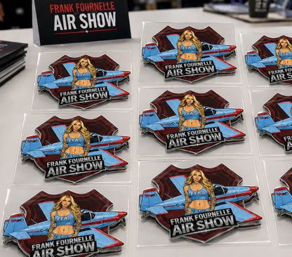 Frank Fournelle Airshow Stickers - Mustang II