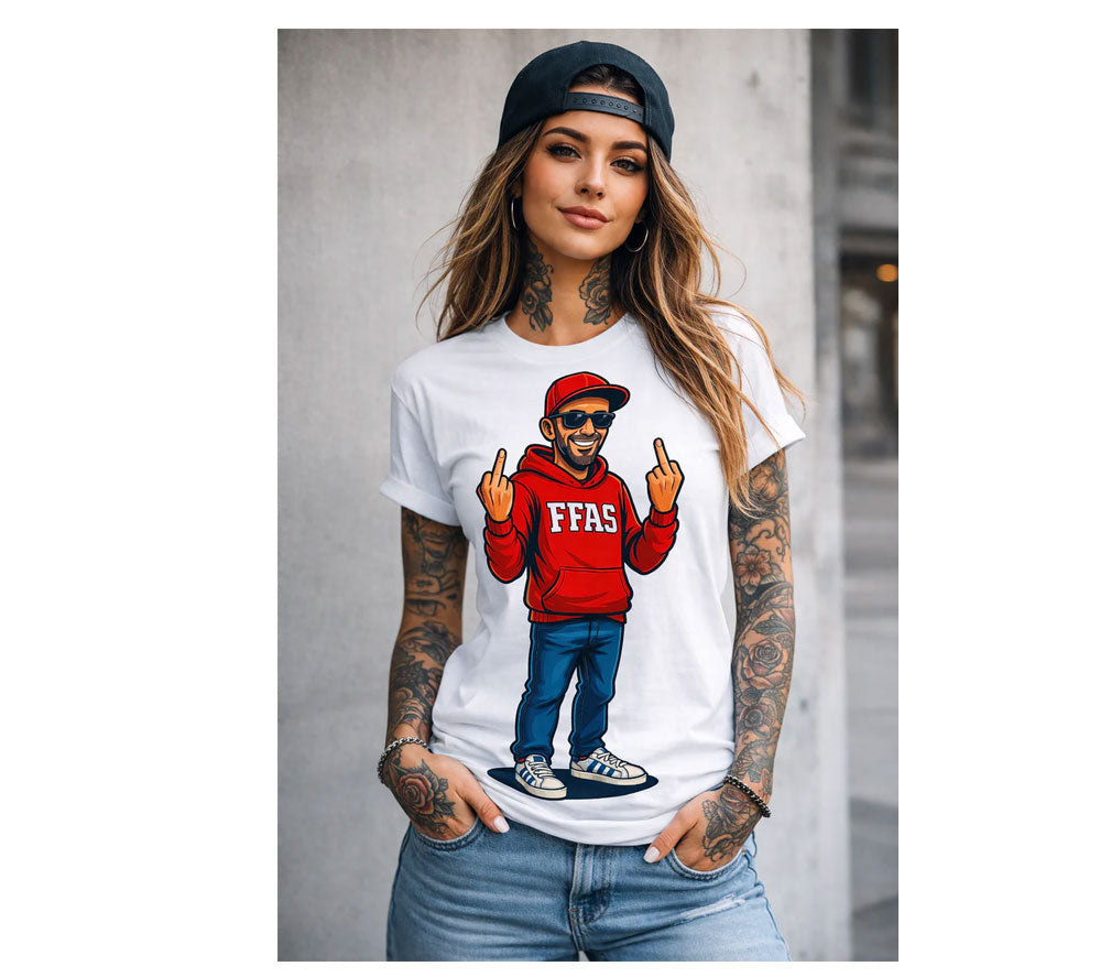 Frank Fournelle Airshow middle finger chick Hoodie [FFAS-11]