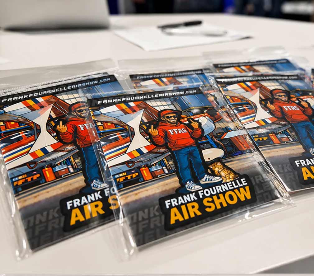Frank Fournelle Airshow Stickers - Sheet 4 x 6